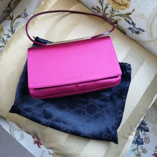 Gucci Pink Satin Handbag