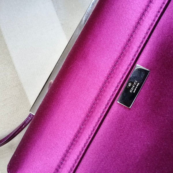 Gucci Pink Satin Handbag