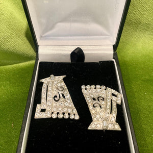 Art Deco Dress Clips