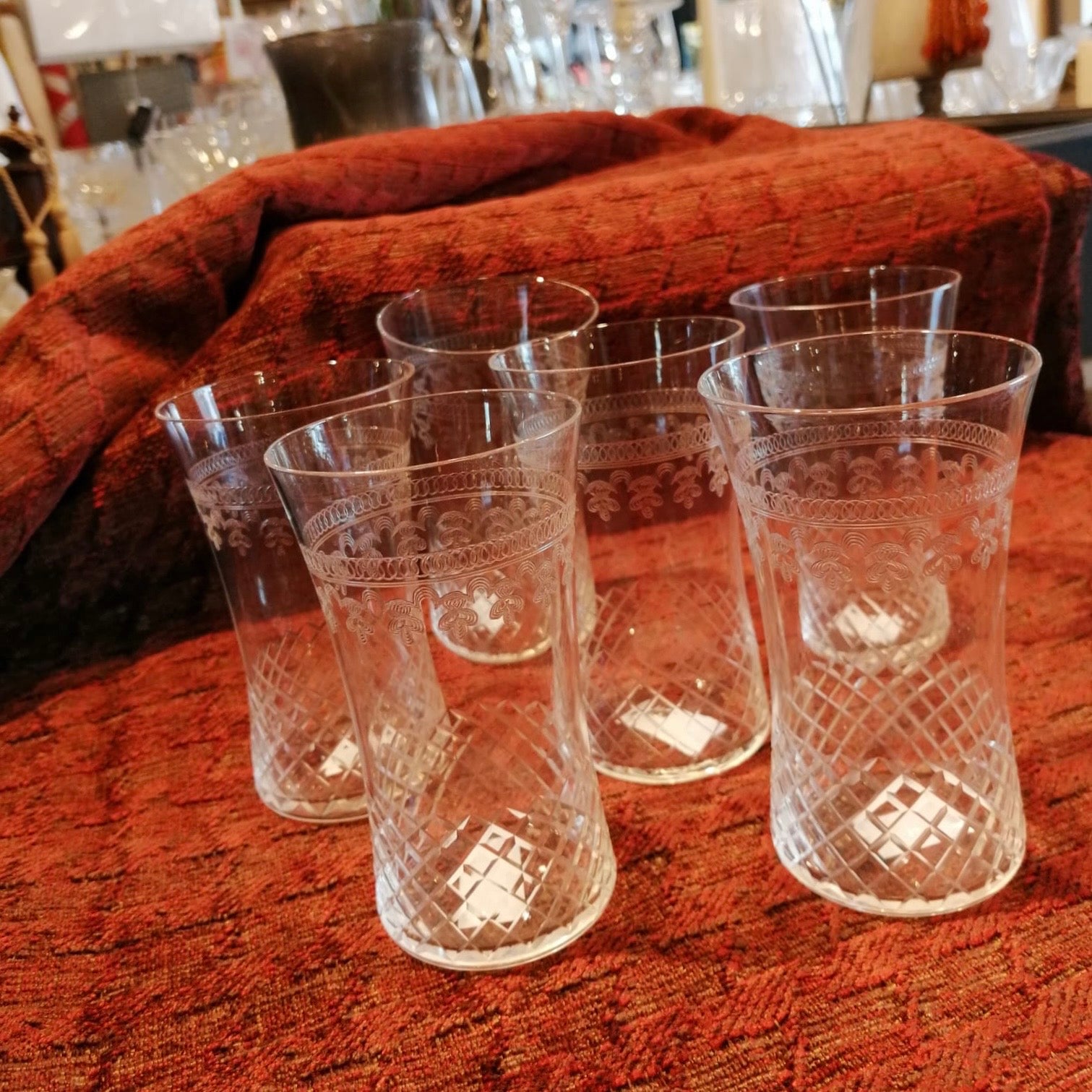 Six Pall Mall Antique Glasses