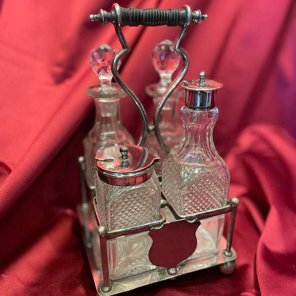 Vintage Silver Plated Cruet Set