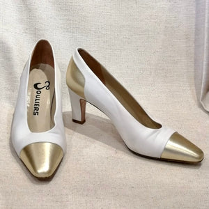 90s Souliers White & Gold Shoe