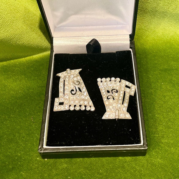 Art Deco Dress Clips