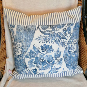 Caldbeck Linen & Ticking Fabric Cushion