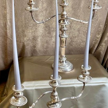 Early 20th Century Silver Plated Candelabras