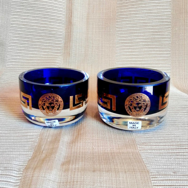 Versace Cobalt Blue Salt Dishes