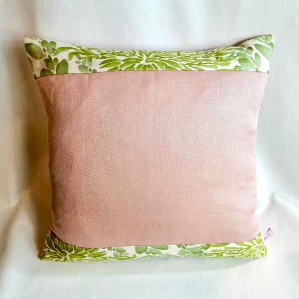 Pink & Green Love Is Enough Cushion