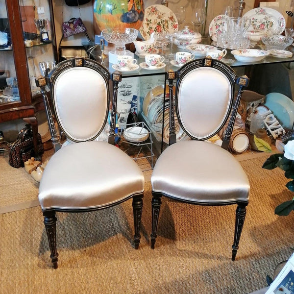 Early 20th Century Reupholstered Chairs