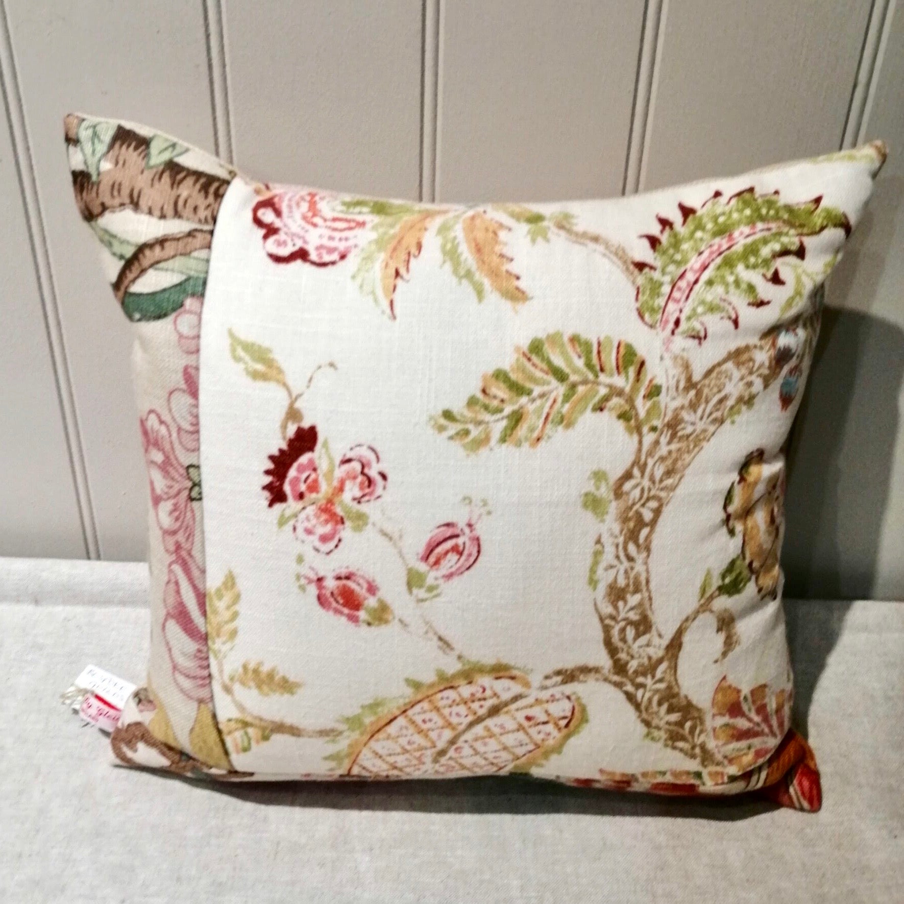 Linen patchwork Cushion