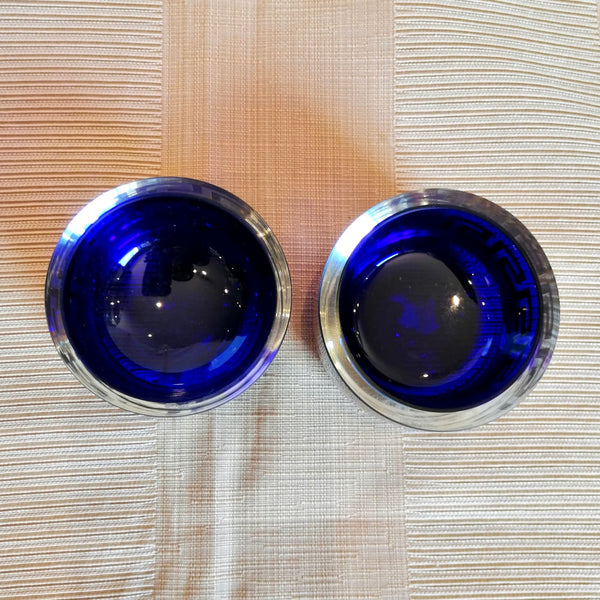 Versace Cobalt Blue Salt Dishes