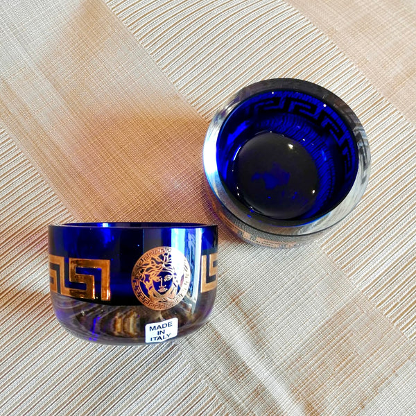 Versace Cobalt Blue Salt Dishes