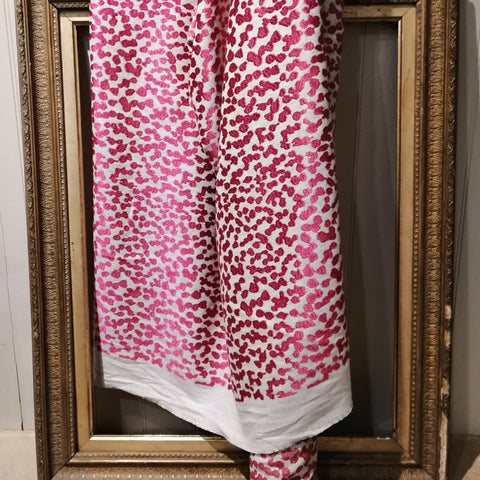 Designer Guild Pink Embroidered Linen