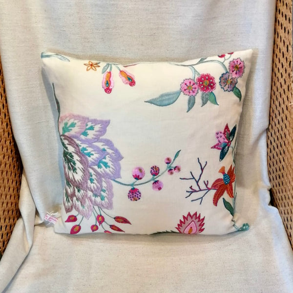 Designers Guild Embroidered Linen & Cotton Cushion