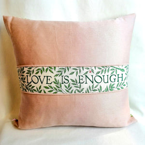 Pink & Green Love Is Enough Cushion